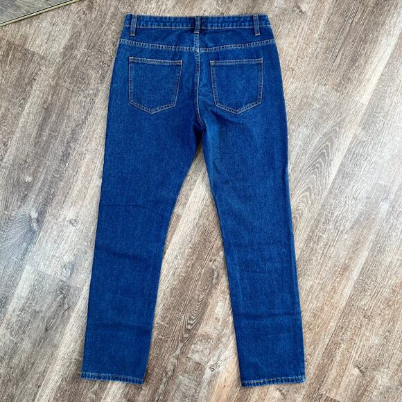 NWT Revolve Superdown Mia Jeans Straight Leg Dark Wash - Picture 6 of 7